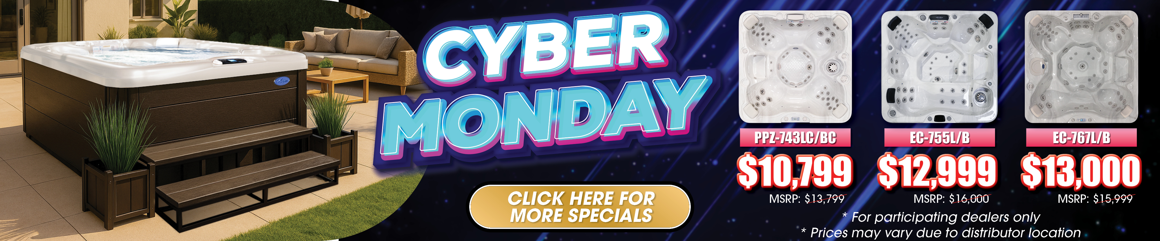 Calspas hot tub being used in a family setting - Fort Walton Beach